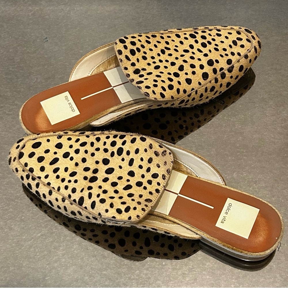 Leopard Print Women's Mules